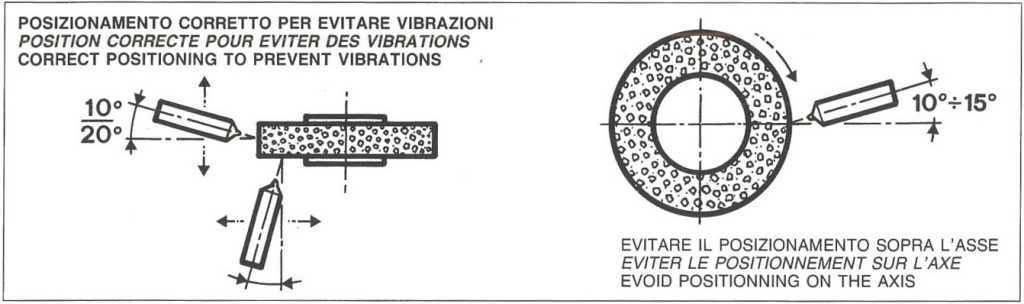 posizionamento utensili diamante naturale policristallo